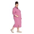 thumbnail image 4 of George Women's Plus Hooded Fleece Midi Dress, 4 of 6