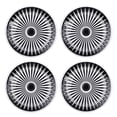 thumbnail image 2 of 17in Stylish Hubcaps Set Wear Proof ABS Universal Fit Snap On Rim Covers, 2 of 7