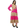 thumbnail image 1 of Bimba Kurti Longue en Coton pour Femmes Rose Kurta pour Dames à Manches Longues Robe Imprimée à Motif Floral, 1 of 7