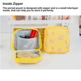 thumbnail image 3 of Storage Bag Large Capacity Sanitary Napkin Pad Bags Lightweight Storage Bag Cartoon Pattern Carry Packet Store Women Tampons Jewelry Cosmetics Pink 1, 3 of 7