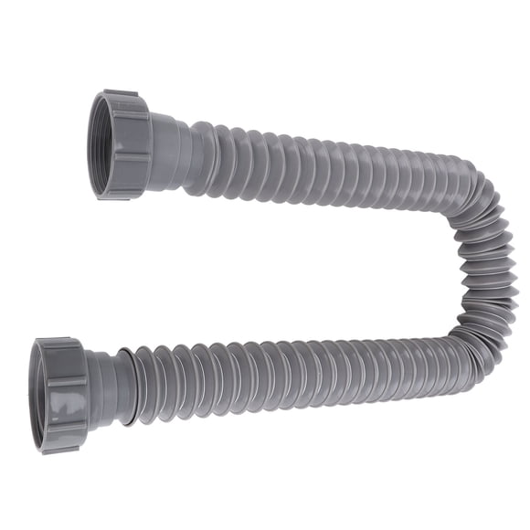 Expandable Flexible P Trap Pipe Kit, Erosion Resistant Single Kitchen Sink Drainage Solution Easy To Disassembly with Adapter for Maintenance