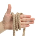 thumbnail image 4 of Unique Bargains 1/2 Inch 49.2 Feet Jute Rope Natural Manila Rope 4 Strand Twisted Thick Heavy Twine Rope, 4 of 5
