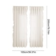thumbnail image 3 of Dvumao Home Decor, These Sheer Ruffle-trimmed Curtains Available In Large Sizes Are A Ideal Choice For Family Gatherings Festive Celebrations Or Everyday Decor, Party Favors, 3 of 6
