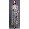 thumbnail image 2 of Bimba Kaftan Floral pour Femmes, Tenue d'Intérieur de Vacances, Robe Maxi, Couvre-Maillot de Plage-S-L, 2 of 5