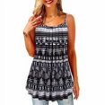thumbnail image 5 of ziyahi Hauts d'Été à Bretelles Col Rond Camisole Sans Manches Imprimée Vêtements pour Femmes, Type 1, 4TG, 5 of 5