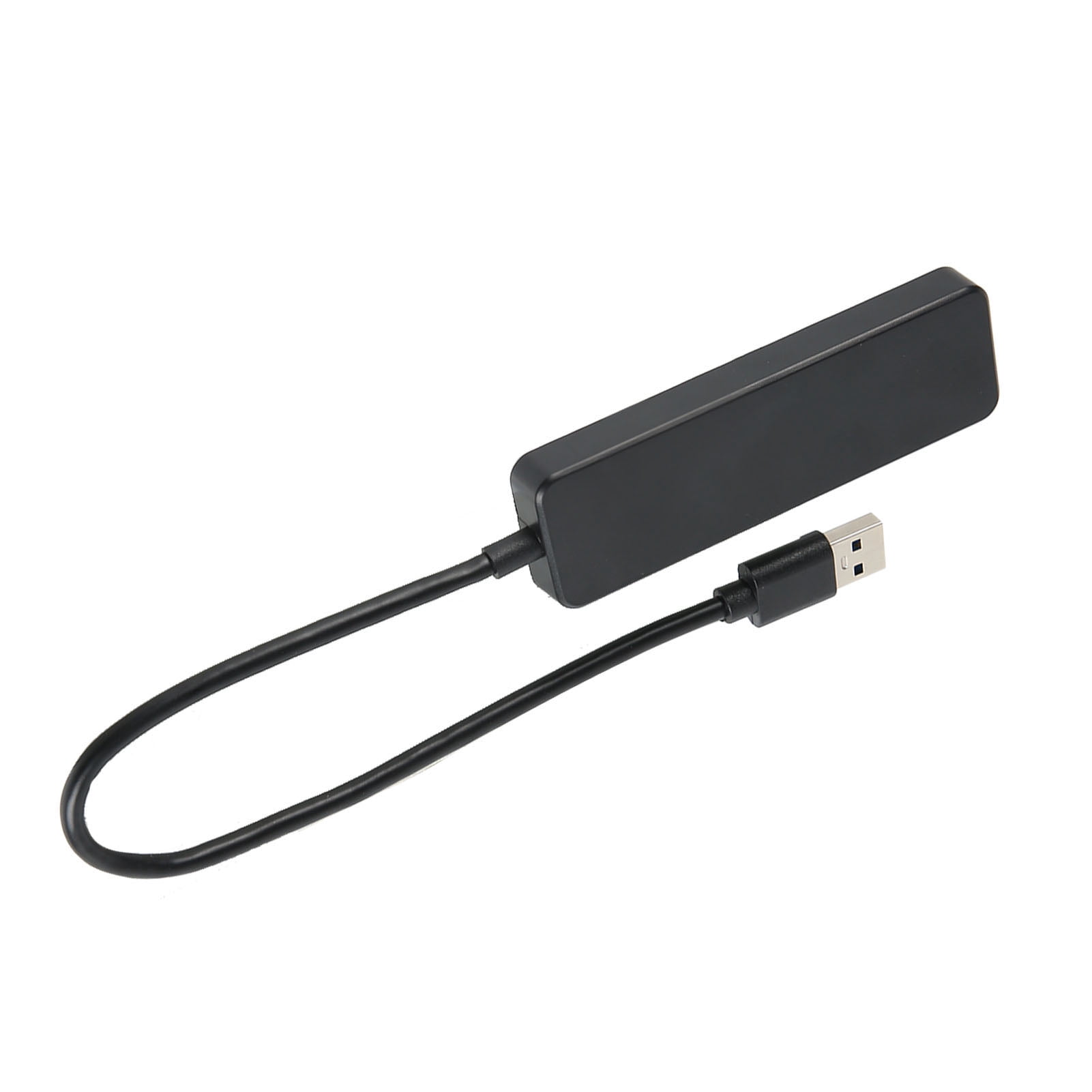 4 Port USB3.0 Hub, High Speed 4 Port USB Hub ABS Black  For Flash Drive