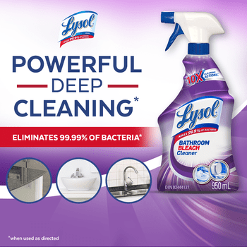 Lysol Spray nettoyant pour salle de bain, tue les moisissures, 99,9 % des bactéries, 950 ml