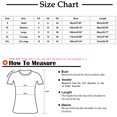 thumbnail image 3 of Hauts d'Été Grande Taille pour Femmes Mode Décontractée Col Rond à Volants Manches Courtes Imprimé Pull Blouse Col en V T-Shirt Femmes en Solde, 3 of 6