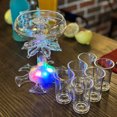 thumbnail image 2 of Ensemble Distributeur de Vin et Liqueur en Acrylique Blanc avec 6 Verres, Module de Division 2e Génération Efficace, Design Léger 352g – Comprend Brosse et Ouvreur pour Fêtes, Rassemblements et Distribution Uniforme des Boissons, 2 of 5