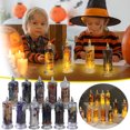 thumbnail image 2 of Led Halloween Candle Light Flameless Battery Powered Plastic Pumpkin Castle Witch For Indoor Table Centerpiece E, 2 of 2