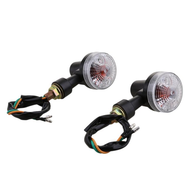 jinwen 12V Universal Motorcycle Turn Light Round Indicator Lamp Type 2