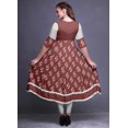 thumbnail image 4 of Bimba Kurti Longue Imprimée pour Femmes Robe Anarkali Indienne Haut Tunique Décontracté, 4 of 5