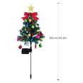 thumbnail image 2 of Christmas Decorative Garden Lights Christmas Tree LED Solar Lights Courtyard Decoration LED Lights Garden Courtyard Decoration Smart Light Bulbs That Work with 100w Lamp for Living Room Modern Outdoor, 2 of 3
