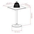 thumbnail image 2 of 20522 Winsome Obsidian Square Dining Table in Black Finish, 2 of 3