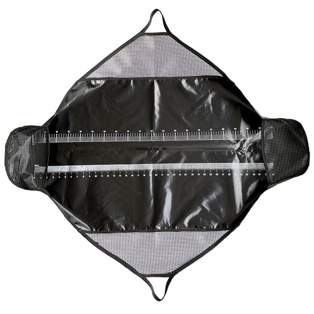 Mosiee Tapis de Décrochage de Pêche Mesurer le Poids Sacs de Pêche 124,5*55 cm Anti-Course Mesure de Quantité Règle Équipement de Pêche Pièces