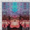 thumbnail image 1 of Soimoi Polyester Crepe Fabric Deer Panel Print Fabric by The Yard 52 Inch Wide, 1 of 3