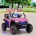 thumbnail image 2 of 12V 2-Seater Kids Ride On UTV RC Electric Vehicle Suspension w/ Lights & Music, 2 of 10