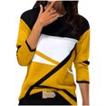 thumbnail image 3 of Meichang Hauts à Manches Longues pour Femmes Col Rond Pulls Doux d'Automne Pull Imprimé Géométrique Amusant Chemises Légères Tunique de Bureau, 3 of 3