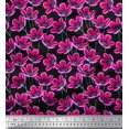thumbnail image 1 of Soimoi Poly Georgette Fabric Artistic Floral Print Sewing Fabric Yard 52 Inch Wide, 1 of 3