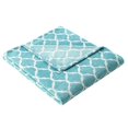 thumbnail image 3 of Madison Park Oversized Ogee Throw, 60 by 70", Aqua, 3 of 3