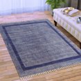 thumbnail image 4 of Casavani Living Room Mat Garden Yoga Area Rug, Blue 3x3 ft, 4 of 6