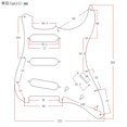 thumbnail image 2 of 11 Hole SSS Metal Guitar Pickguard Scratch Plate For Strat Electric Guitars, 2 of 5