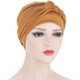 thumbnail image 3 of Bangcool Turban Headwrap Twisted Braid Elastic Beanie Headwrap Hair Loss Cover Sleep Cap, 3 of 4