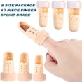 thumbnail image 3 of 10 Pcs Finger Splint Finger Support Brace Mallet Finger Splint, 5 Sizes Finger Brace Thumb Protector for Wounds Relief Broken Middle Finger Stabilizer Straightening Arthritis, 3 of 6