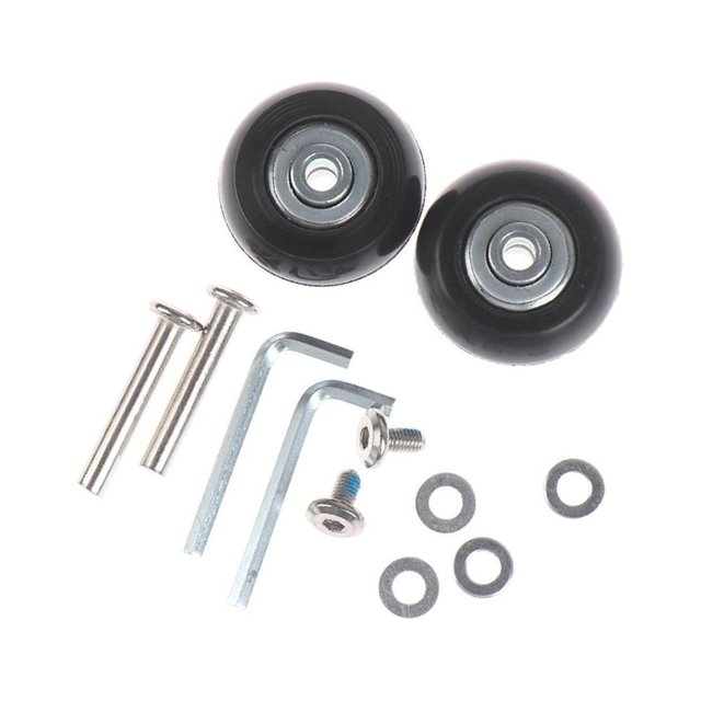 Youkk Enhanced Performance 2Pcs Rubber Luggage Suitcase Wheels Replacement 54mm Thickness 18mm 1Set