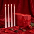 thumbnail image 4 of Red Candles Taper 4Pcs/Box Net Red Restaurant Plating Thread Candle, 25cm Long Pole Candles for Romantic Wedding Decoration, Wax for Candles, 4 of 6
