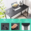 thumbnail image 2 of Costway Computer Desk Writing Workstation Study Laptop Table Home Office Black, 2 of 10