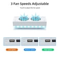 thumbnail image 3 of Cooling Fan For Xbox Series S Console - Adjustable 3-Speed Levels, 7 RGB Light Modes, Dust Filter, Low Noise, 2 USB Ports, Compatible With Xbox Series S, 3 of 9