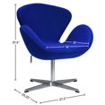 thumbnail image 2 of Fauteuil Lounge Pivotant Moderne Lacey avec Vérin Hydraulique, 2 of 2