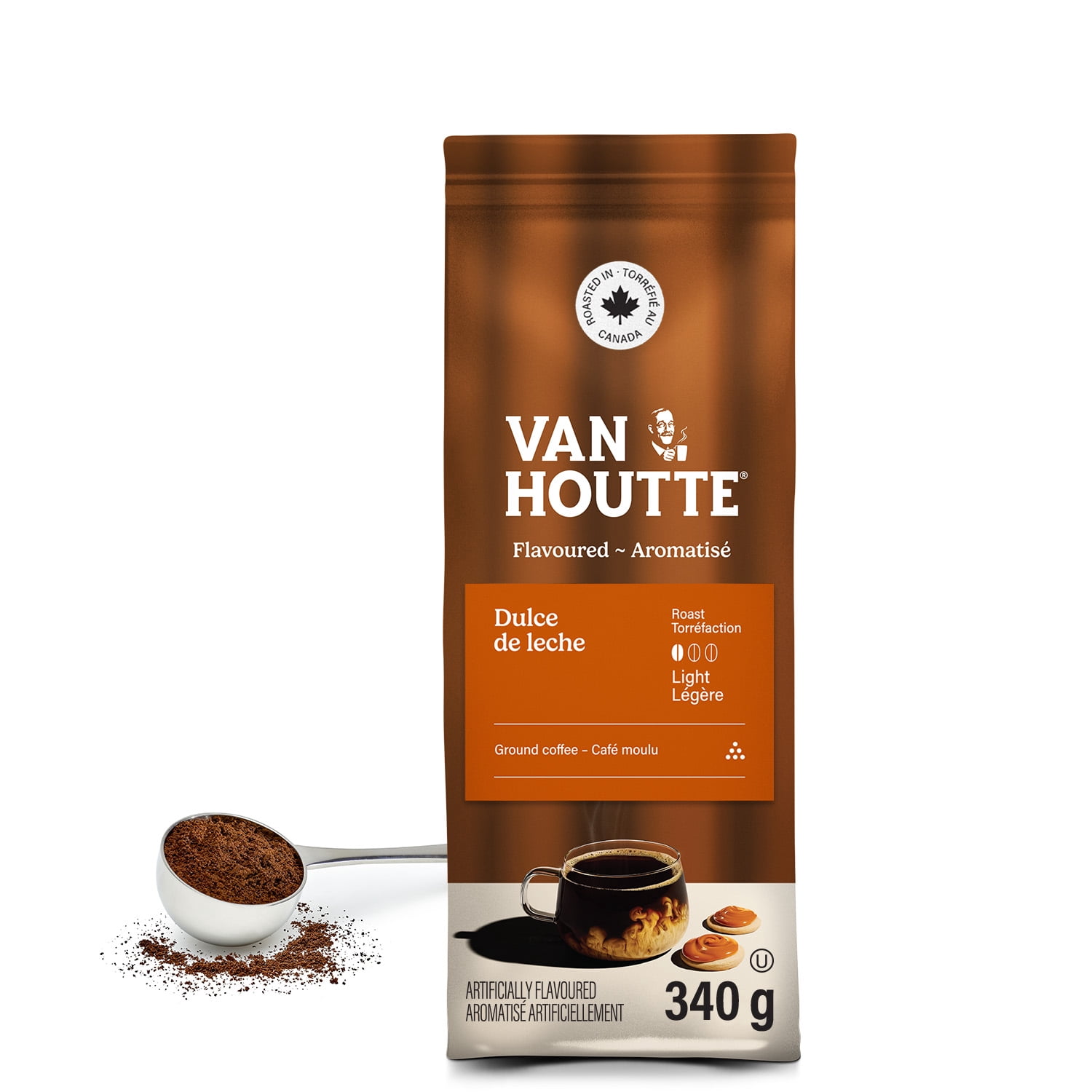 Van Houtte Dulce de Leche, Light Roast,Ground Coffee, 340g
