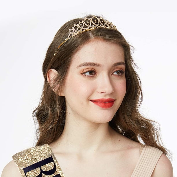 Or Rose 18 Ans Joyeux Anniversaire Echarpe Deguisement et 18 Bandeaux Couronne Strass pour 18 Ans Anniversaire Décorations Filles - Maison Or Rose 18 Ans Joyeux Anniversaire Echarpe Deguisement et 18 Bandeaux Couronne Strass pour 18 Ans Anniversaire Décorations Filles - Maison