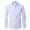 White, variant on TIMIFIS White Men's Business Shirts Formal Casual Solid Turndown Collar Dress Shirt Regular Long Sleeve Blouse Shirt