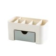 thumbnail image 1 of Makeup Organizer Wristwatch Storage Box with Drawer Case Desktop Sundries Container Cosmetics Brush Holder for Dorm Light blue, 1 of 9