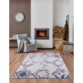 thumbnail image 2 of Ladole Rugs Shaggy Kenitra European Abstract Soft Polypropylene Modern Area Rug Carpet in White Light Gray 6'5" x 9'5", 2 of 4