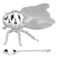 thumbnail image 2 of Decorative Bee Shaped Honey Jar, Glass Honey Pot Container Aesthetic Short Term Honey Dispenser Bee Themed Serverware Beehive Honey Containers for Store Honey Syrup, 2 of 7
