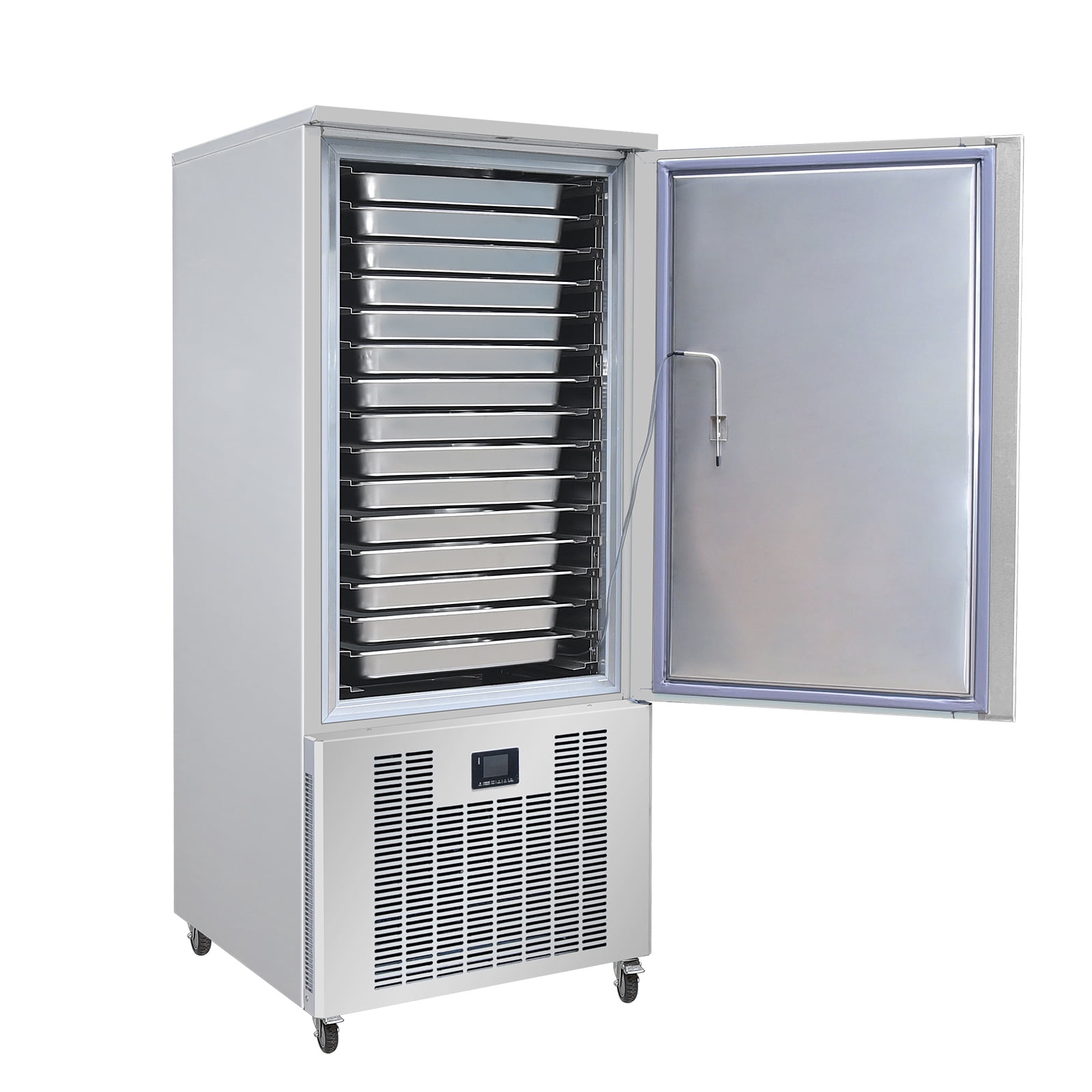 Kolice Congélateur et refroidisseur à choc 220V 15 plateaux, congélateur coffre, congélateur à choc, congélateur à dumplings pour crème glacée dure, fruits de mer, poulet, fruits de mer, desserts, etc.