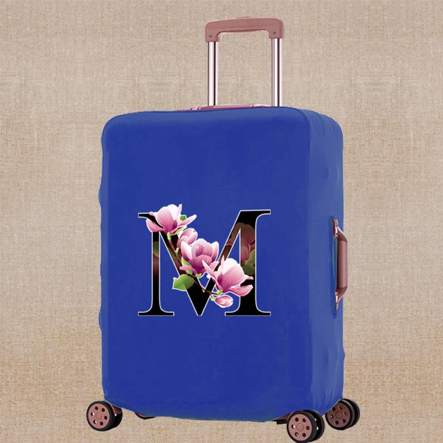 Luggage Cover Elasticity Thicken Travel Accessory Covers Flower Color Print Trolley Protective Case Apply To 18-32 Inch Suitcase 8Flower color M L (26-28inch)