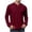Wine, variant on fatyb Men's Long Sleeve Casual T Shirts Button V Neck Pullover Shirts Lightweight Plain Tees for Men