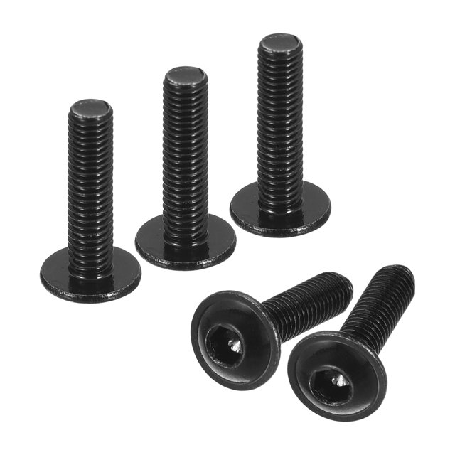 Unique Bargains Flanged Button Head Socket Cap Screws, 100 Pack M3x12mm 304 Stainless Steel Bolts