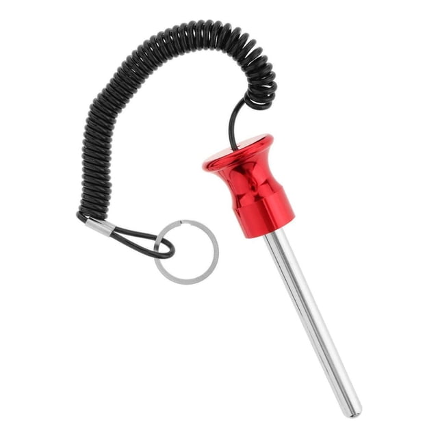 kurtrusly Magnetic Weight Stack Pin with Pull Rope Replacement Parts 10x105mm Red