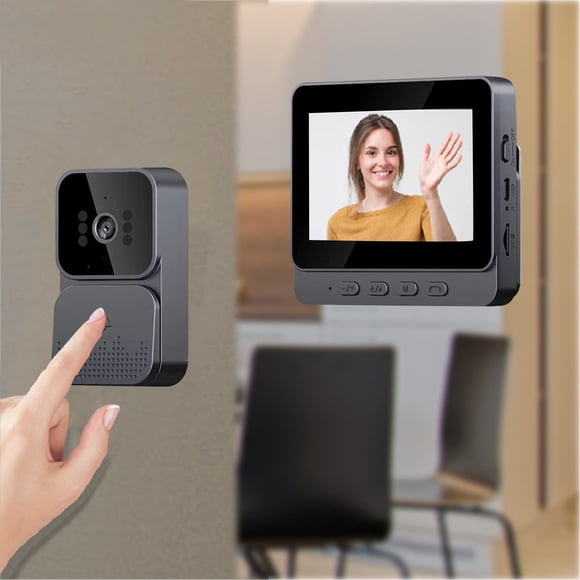 Video Doorbell under 5! CQCYD Wireless Video Doorbell with 4.3 Inch Screen, Smart Two-Way Intercom Home Security Camera, No-WiFi Required Indoor Monitoring System