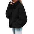 thumbnail image 2 of EGNMCR Chandail à Col Montant pour Femmes, Chandail pour Femmes Hauts Décontractés Unis pour Femmes Tricot Manches Longues Chandail à Enfiler Femmes Chandail, 2 of 5