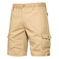 thumbnail image 1 of Styesk Mens Shorts Men's Stretch Cargo Shorts Casual Button Classic Summer Short With Multi Pockets, 1 of 7