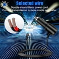 thumbnail image 3 of Dash Cam Car Charger Mini Usb Cable 11.5Ft Power Cord Supply For Dvr Camera Gps, 3 of 7