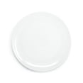 thumbnail image 1 of Assiette à dîner coupe blanche de 10,5 pouces, 1 of 6