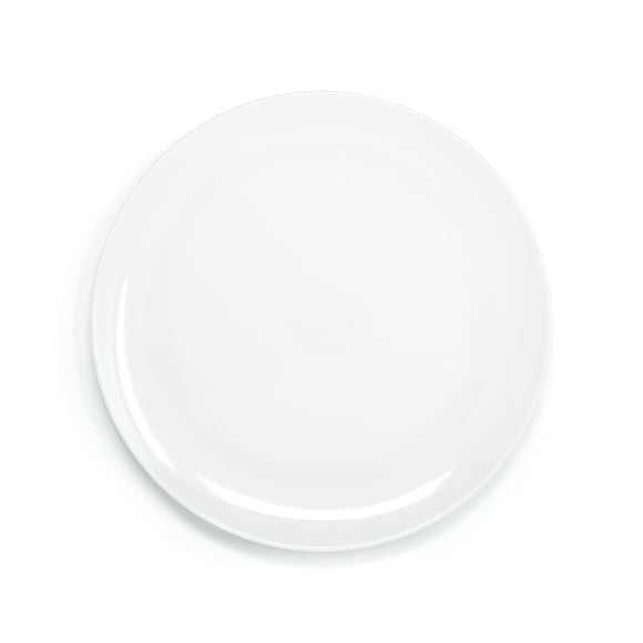 Assiette à dîner coupe blanche de 10,5 pouces
